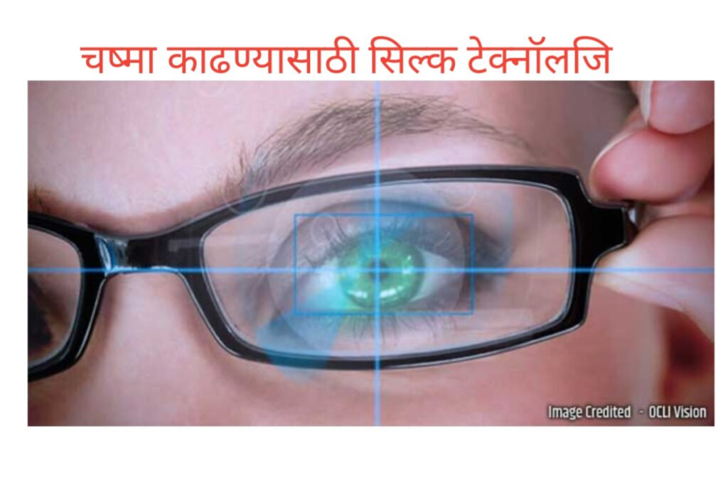 चष्मा काढण्यासाठी सिल्क टेक्नॉलॉजी